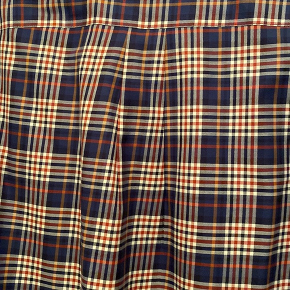 Jos A Bank Blue Button Down Collar Shirt w/ Cream Striping - Large - Picture 7 of 7